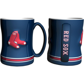 Taza de Café de los Boston Red Sox | Diseño Esculpido en Relieve, 15oz